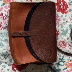 J.Crew Madewell Tri-color Leather Purse